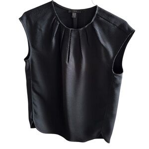 J. Crew Women's Navy Black Honeycomb Cocoon Sleeveless Blouse